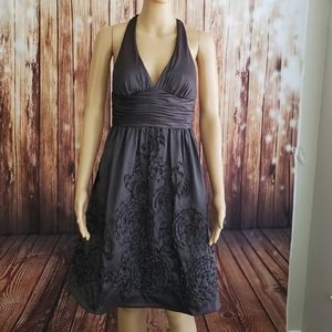 Adrianna Papell Dress Gray 8 Petite
